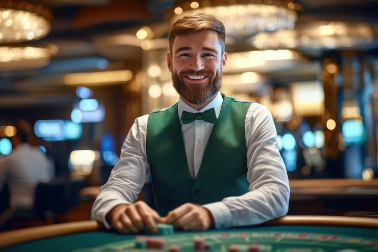 Live dealer baccarat table on rajabotak link with multiple camera angles